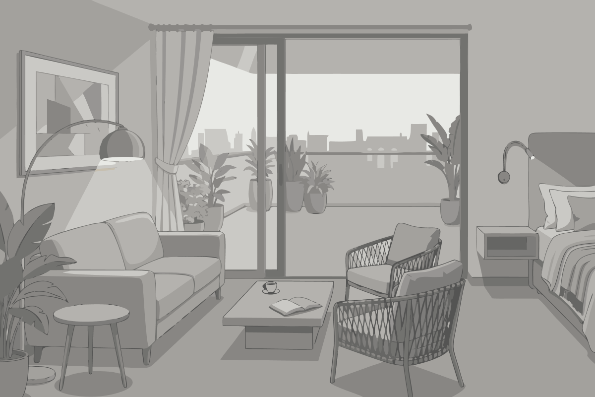 Habitación con vistas a la ciudad - 2 camas